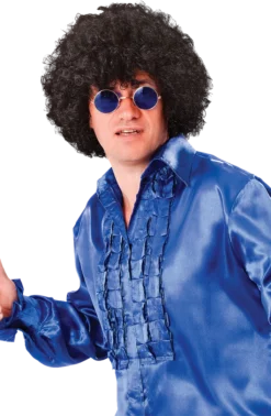 Bristol Novelty 1970s Disco Black Afro Wig