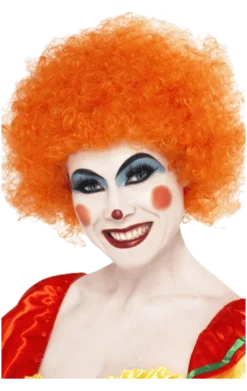 Bristol Novelty Accessories Economy Clown Wig In ORANGE