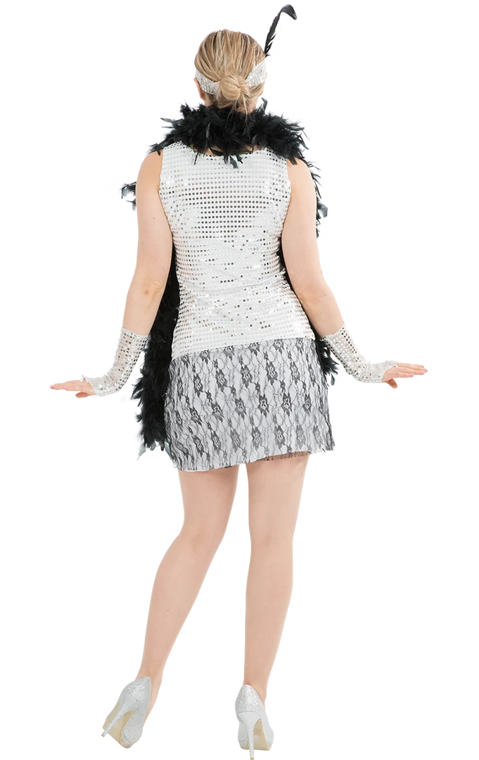 Orion Costumes All Mens Costumes Silver Flapper Costume