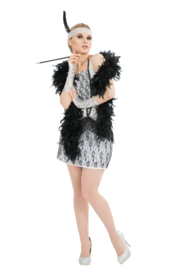 Orion Costumes All Mens Costumes Silver Flapper Costume