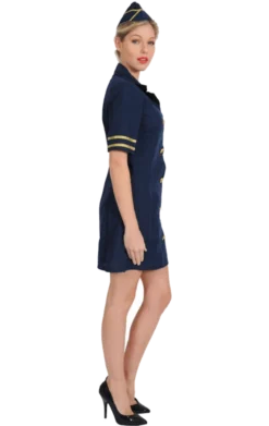 Orion Costumes Adult Sexy Blue Air Hostess Costume