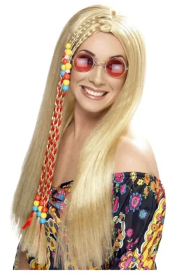 Smiffys All Womens Costumes Hippie Blonde Wig