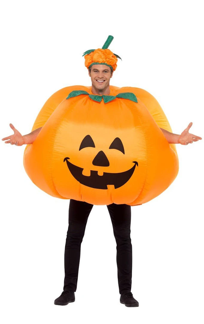 Smiffys Adult Inflatable Pumpkin Halloween Costume All Mens Costumes