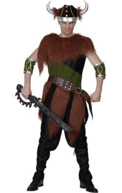 Bristol Novelty Adult Fur Viking Man Costume