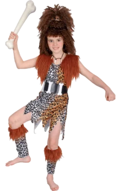 Bristol Novelty Kids Child Cavegirl And Wig Costume
