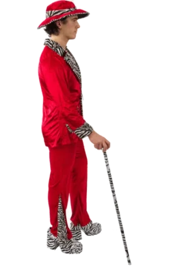 Orion Costumes All Mens Costumes Red Pimp Costume & Hat