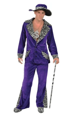 Orion Costumes All Mens Costumes Adult Purple Pimp Costume & Hat
