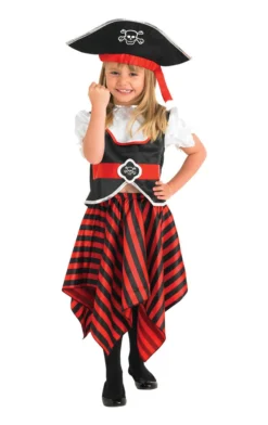 Rubies Child Girls Pirate Kids Fancy Dress Costume & Hat