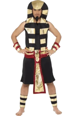 Smiffys Egyptian Pharaoh Costume - Black