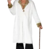 Smiffys Adult Faux Fur Pimp Costume WHITE