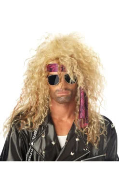 California Costumes All Mens Costumes Heavy Metal Rocker Blonde Wig Accessory