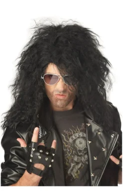 California Costumes Adult Heavy Metal Rocker Black Wig