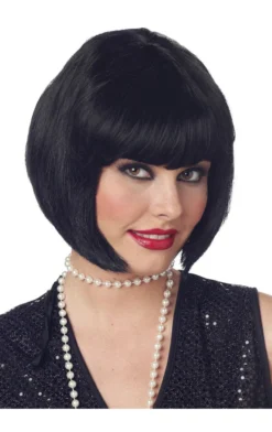 California Costumes Black 1920s Flapper Wig All Womens Costumes