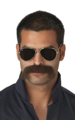 California Costumes The Man Brown Moustache Accessory