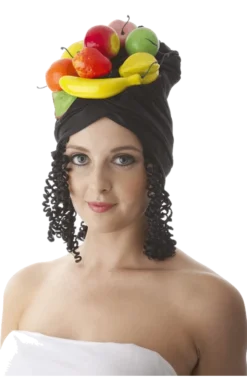 Bristol Novelty Adults Adult Fruit Hat With Hair