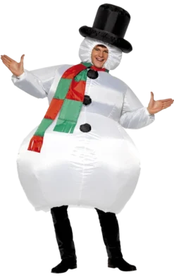 Smiffys All Mens Costumes Adult Inflatable Snowman Costume