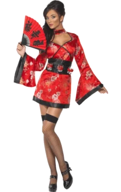 Smiffys All Womens Costumes Adult Fever Vodka Geisha Costume