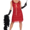 Orion Costumes Adult 20s Red Flapper Costume