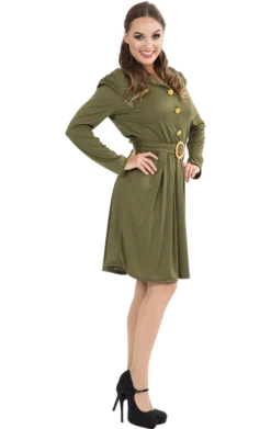 Orion Costumes All Womens Costumes WW2 Womens 1940s Military Dress