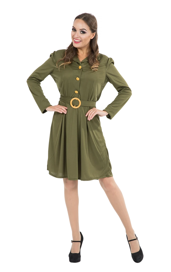 Orion Costumes All Womens Costumes WW2 Womens 1940s Military Dress