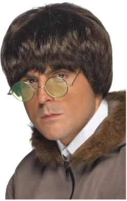 Smiffys Brown Britpop Wig Adults