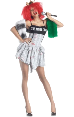 Party King All Womens Costumes Censored Pop Superstar Costume