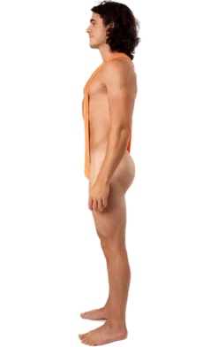 Orion Costumes All Mens Costumes Borat Mankini Thong Swimsuit (Luminous Orange)