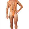 Orion Costumes All Mens Costumes Borat Mankini Thong Swimsuit (Luminous Orange)