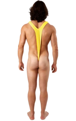 Orion Costumes Borat Mankini Thong Swimsuit (Luminous Yellow)