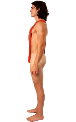Orion Costumes Borat Mankini Thong Swimsuit (Bright Red) All Mens Costumes