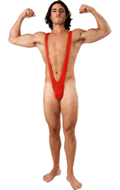 Orion Costumes Borat Mankini Thong Swimsuit (Bright Red) All Mens Costumes