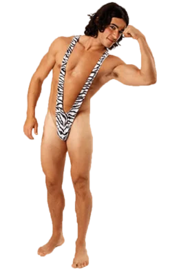 Orion Costumes Adult Zebra Borat Mankini All Mens Costumes