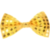 Bristol Novelty Carnival Gold Sequin Bow Tie