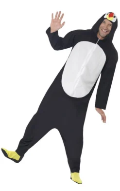 Smiffys All Mens Costumes Penguin Onesie Costume
