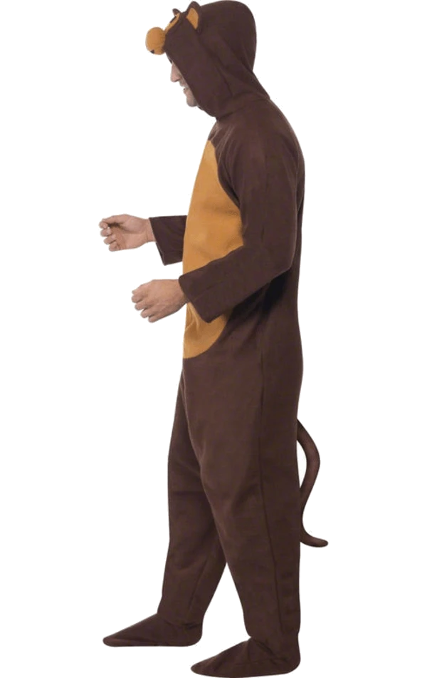 Smiffys Monkey Onesie Costume Adults
