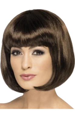 Smiffys Long Bob Wig (Brunette)
