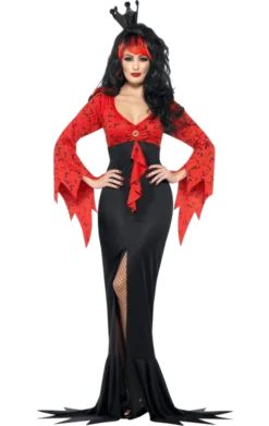 Smiffys All Womens Costumes Vampire Queen Dress