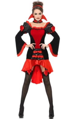 Smiffys All Womens Costumes Fever Boudoir Vampiress Costume