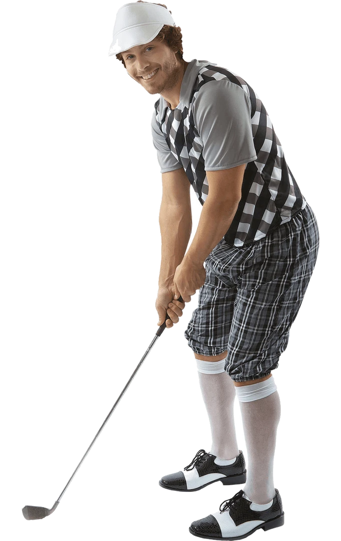 Orion Costumes All Mens Costumes Male Golfer Costume (Black & White)
