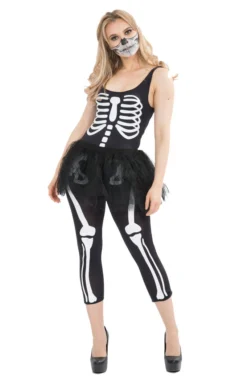 Orion Costumes All Womens Costumes Skeleton Jumpsuit (Black)