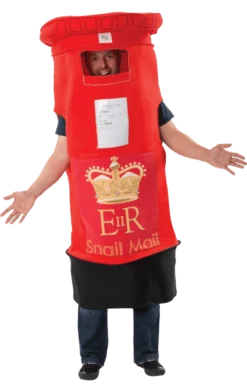 Orion Costumes All Mens Costumes Adult Postbox Fancy Dress Costume