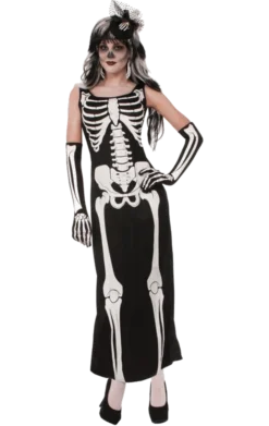 Morris Costumes Adults Adult Skeleton Bone Dress