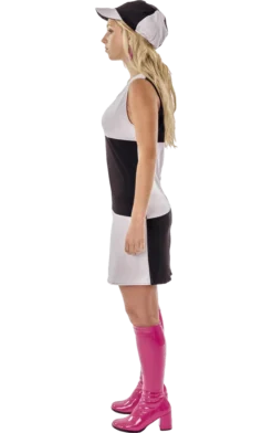 Orion Costumes All Womens Costumes 60s Black & White Chequered Dress