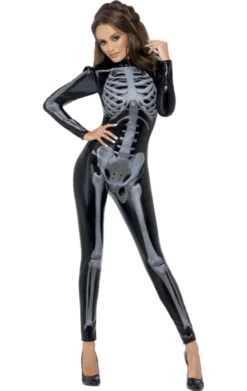 Smiffys Adult Fever Skeleton Costume