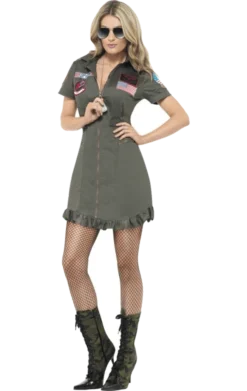 Smiffys Ladies Top Gun Deluxe Costume All Womens Costumes