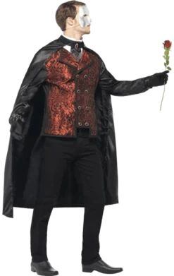 Smiffys Adults Dark Opera Masquerade Costume