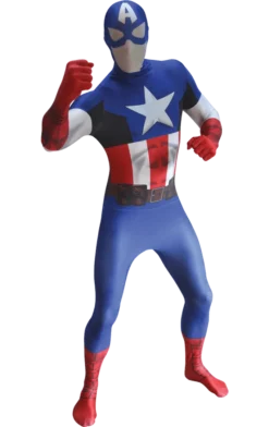 Body Republic Adult Captain America Morphsuit