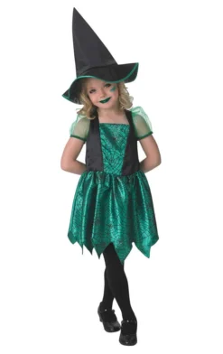 Rubies All Girls Costumes Child Green Spider Witch Costume