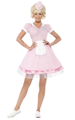 Smiffys Adult 50's Diner Girl Costume All Womens Costumes