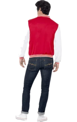 Smiffys All Mens Costumes Adult 50's College Jock Letterman Jacket